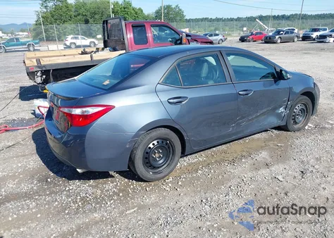 2015 Toyota Corolla S из США, поврежденный, VIN 5YFBURHE2FP263851